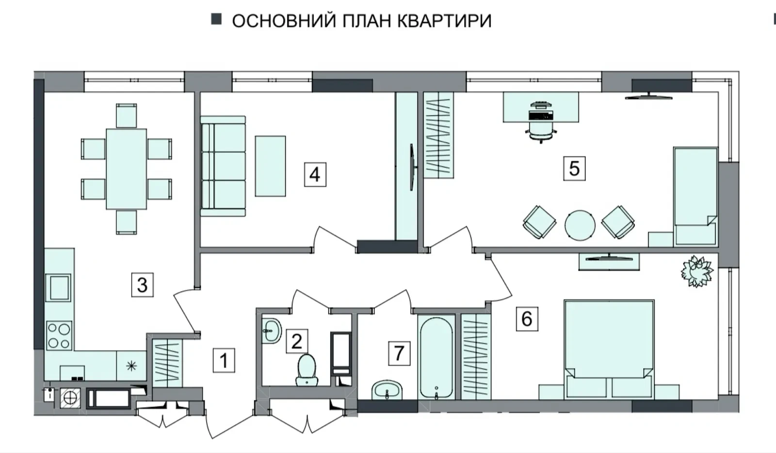 3-кімнатна квартира у ЖК Євромісто 2: здача 2026, під чистову - фото 3
