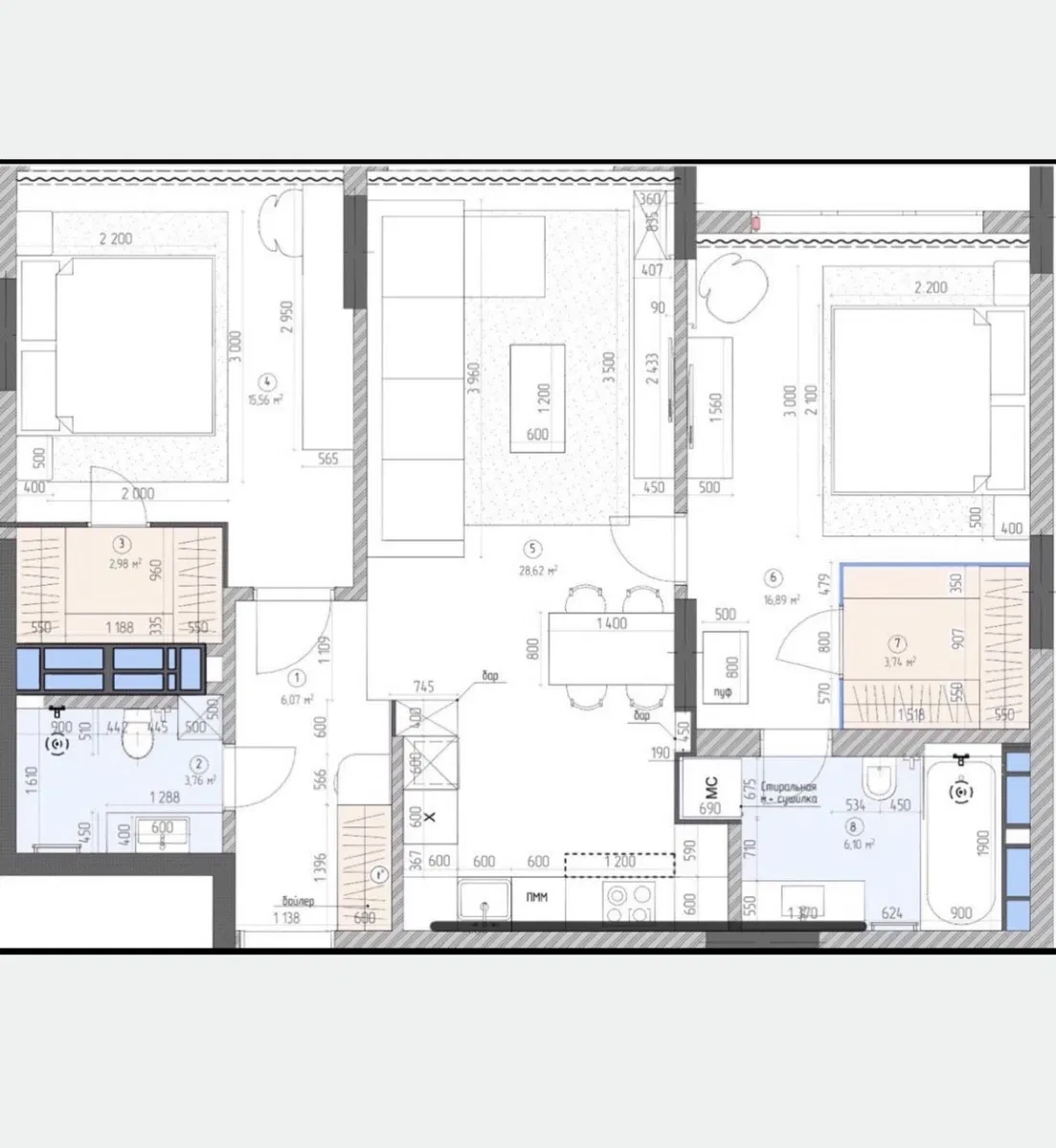 3-кімнатна квартира у ЖК Nordica Residence: єОселя, власна котельня
