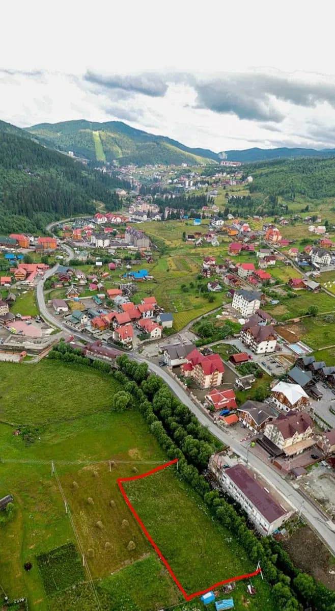 Ділянка 22 соток, Поляниця (Буковель): під забудову, фасадна - фото 2