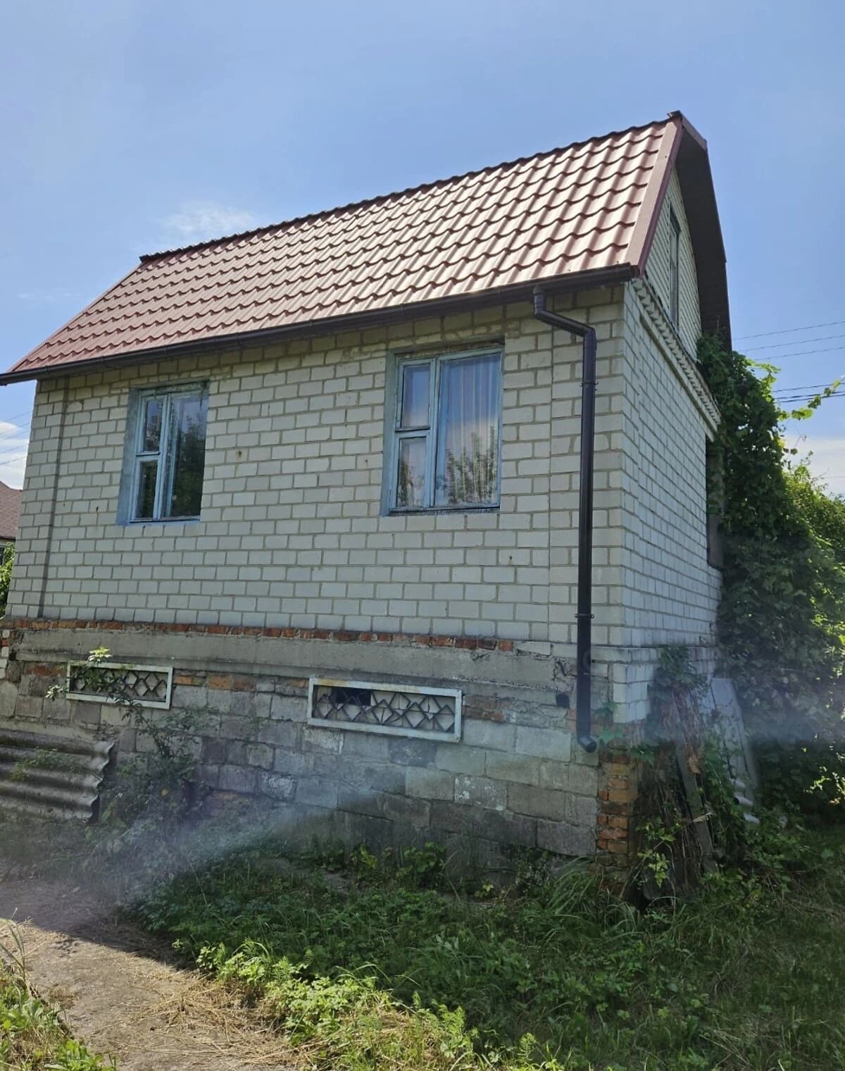 Дача, Піщанка (Новомосковськ): гараж, 6 соток, цегляні стіни - фото 4
