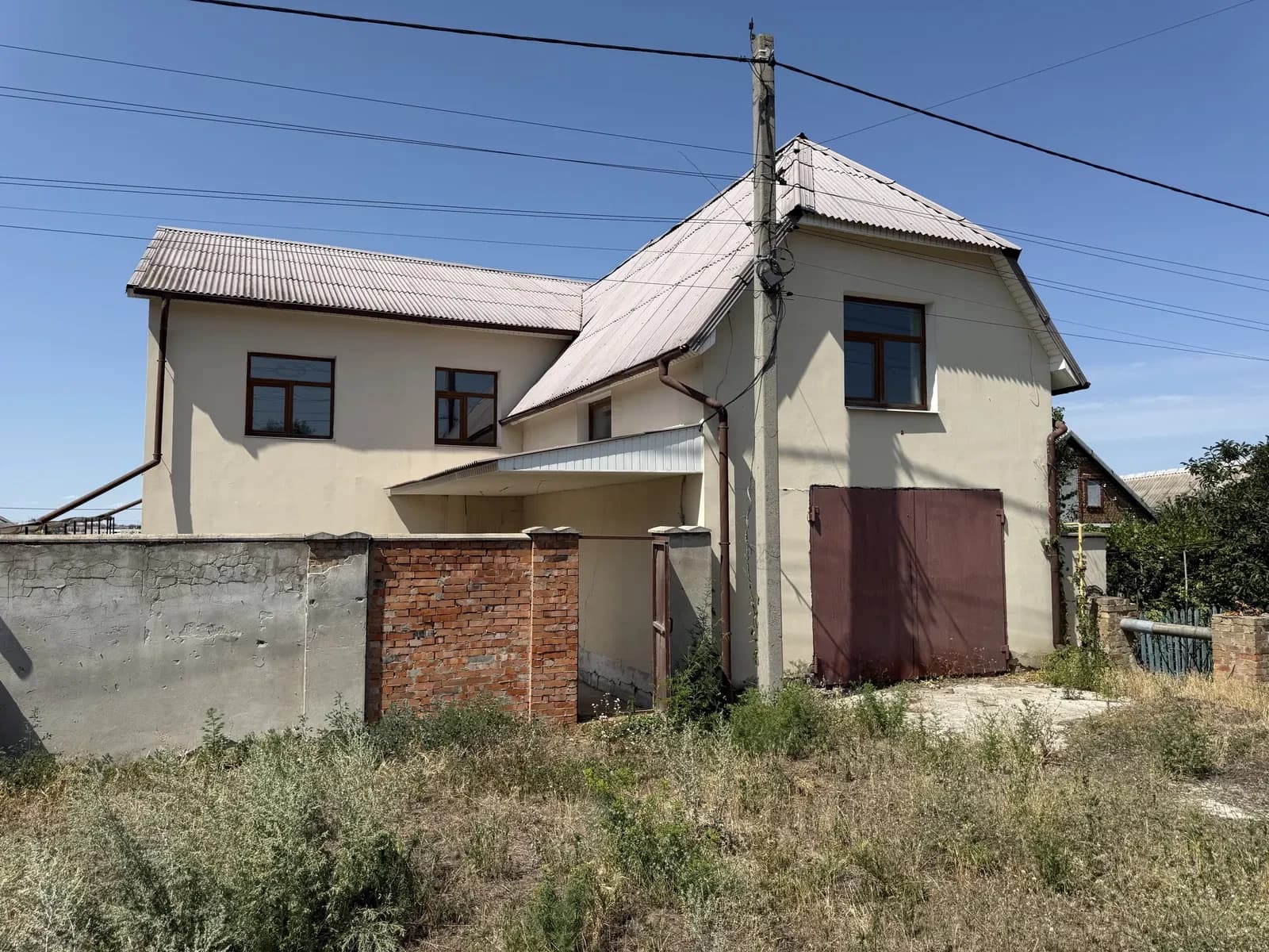 Будинок, Дніпровський: 5 соток, гараж і камін, під чистову