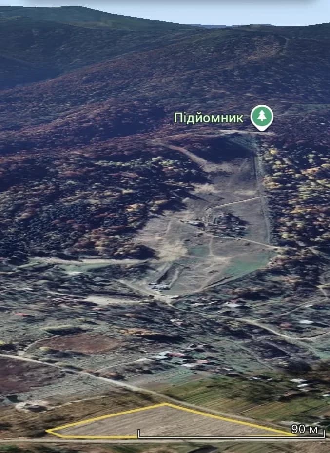 Ділянка 82 соток, Тустановичі: поруч ліс, гірськолижний курорт «Буковиця»