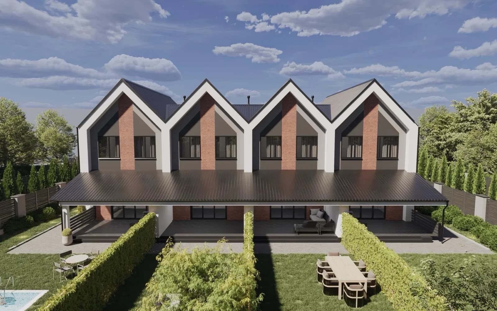 Таунхаус, Сади: дуплекс, тераса 20 м², мансарда 40 м² - фото 4