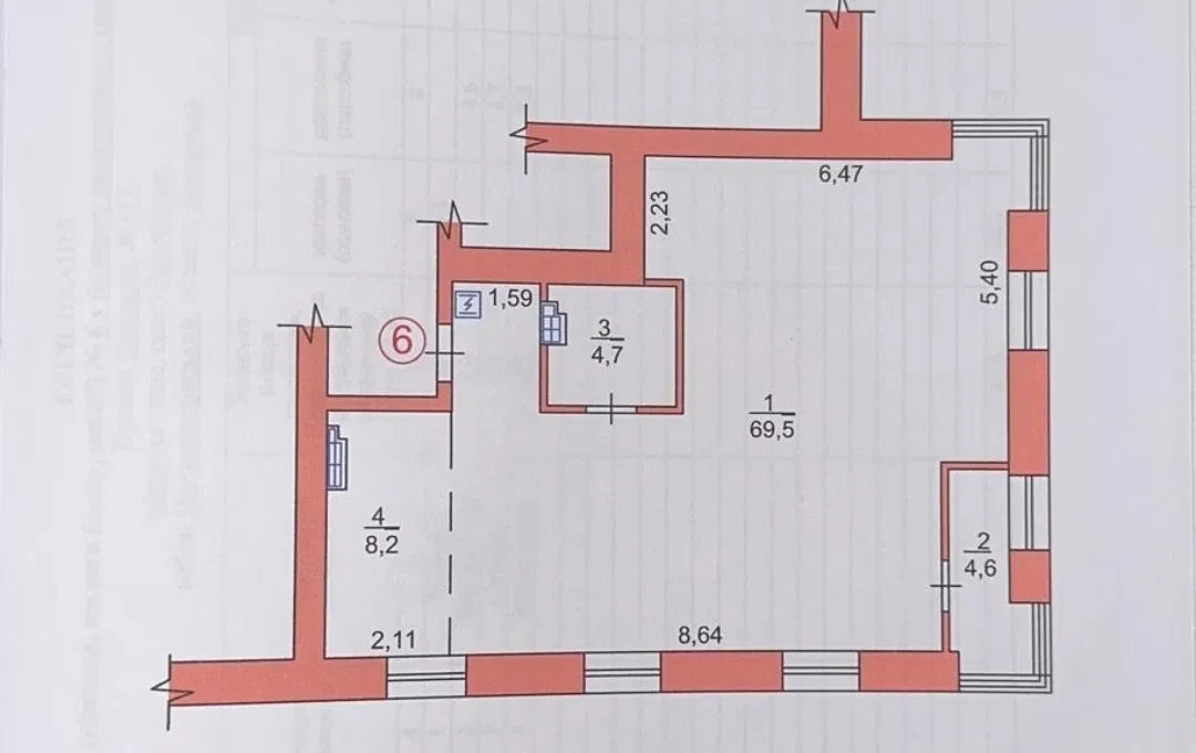 3-кімнатна квартира, Олександрівський: вільне планування, новобудова - фото 4