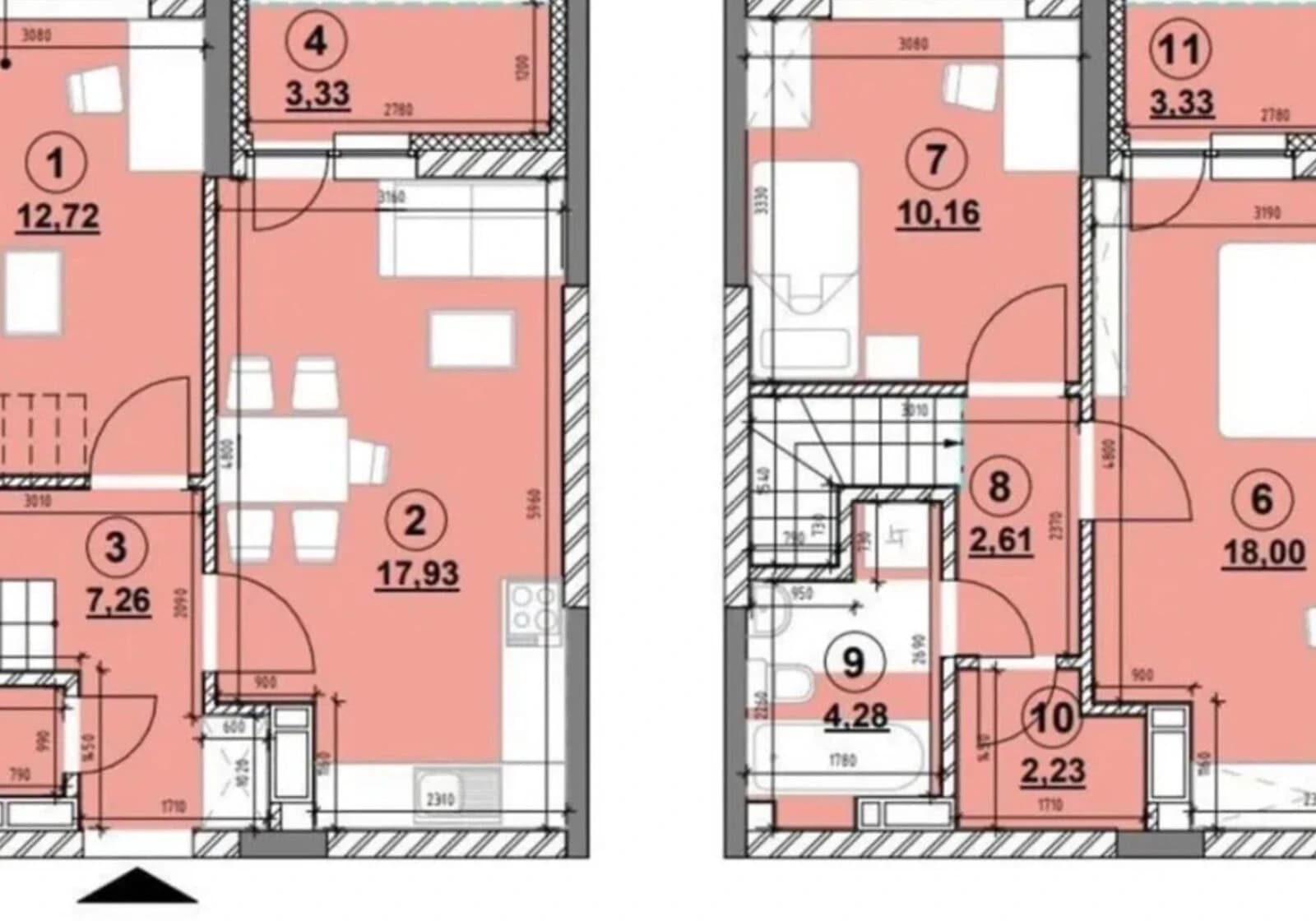 3-кімнатна квартира, Київ: багаторівнева, побудована 2023 року - фото 3