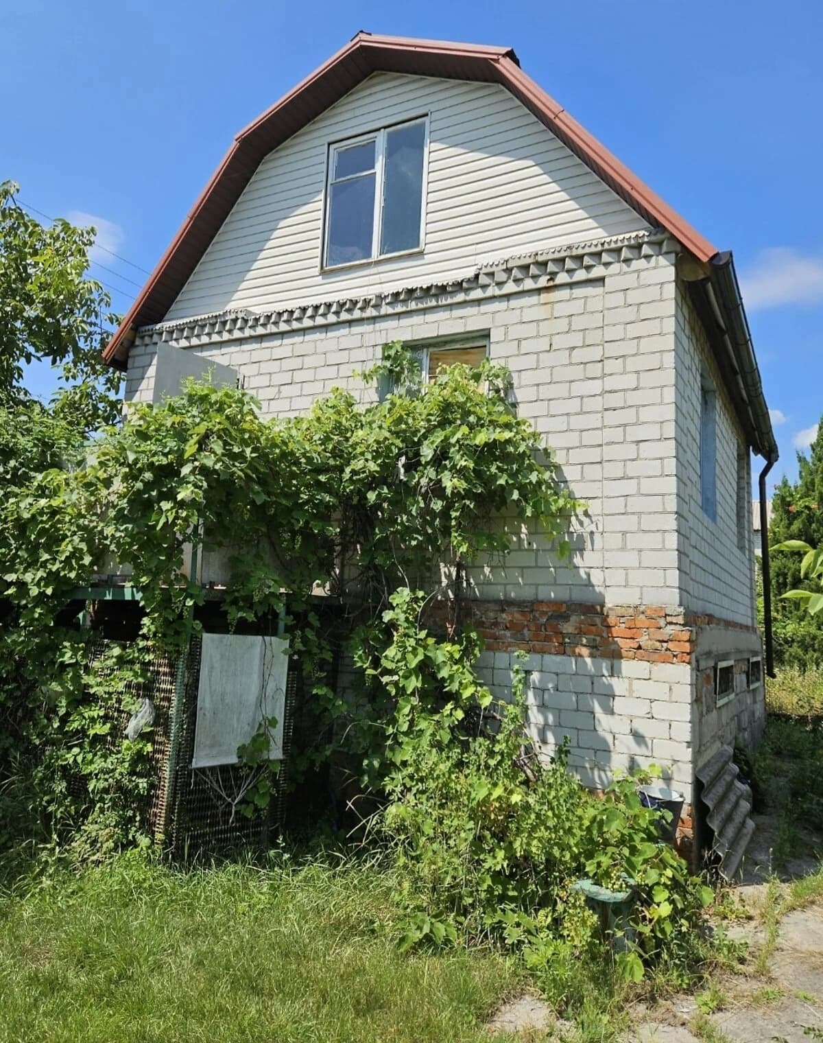 Дача, Піщанка (Новомосковськ): гараж, 6 соток, цегляні стіни - фото 3