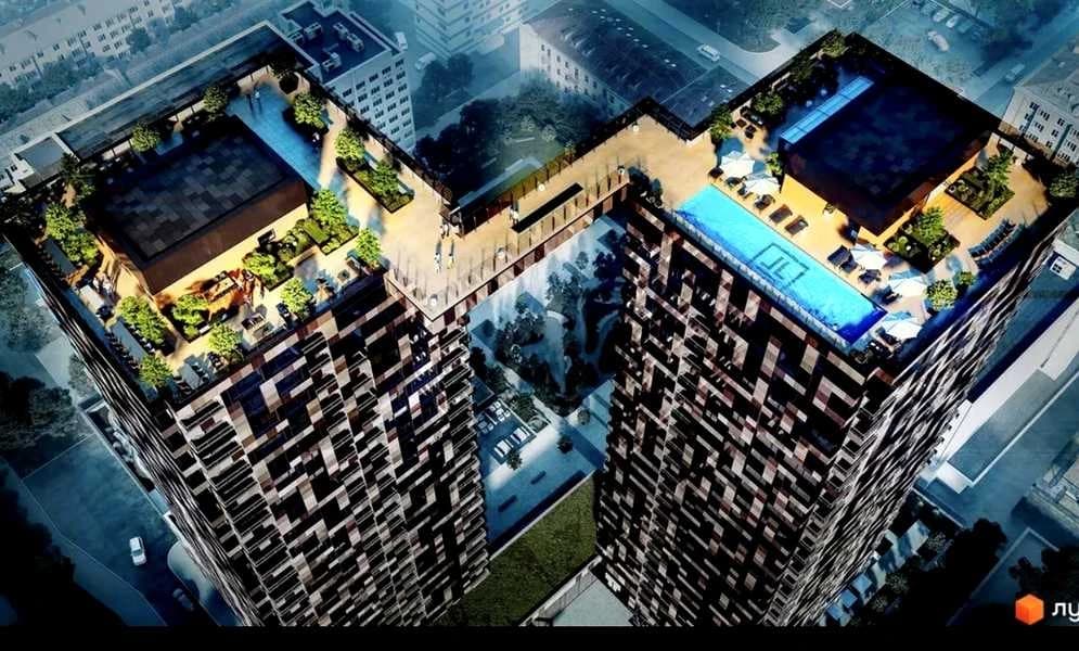 1-кімнатна квартира у ЖК Tetris Hall: окрема спальня, краєвиди - фото 3
