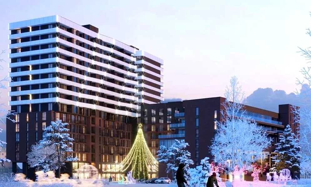 2-кімнатна квартира у ЖК Auroom Solar: південна сторона, вікна у двір - фото 3