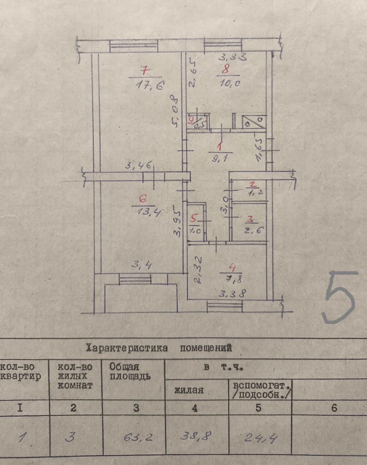 3-кімнатна квартира, Добровеличківка: укриття, торг можливий - фото 5