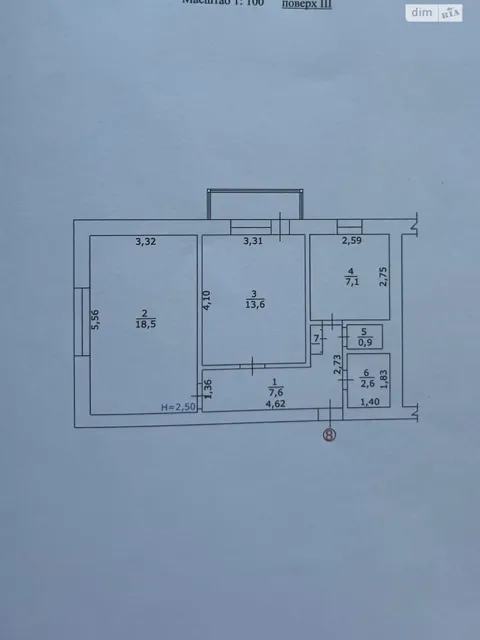 2-кімнатна квартира, Звягель: без ремонту, роздільний санвузол