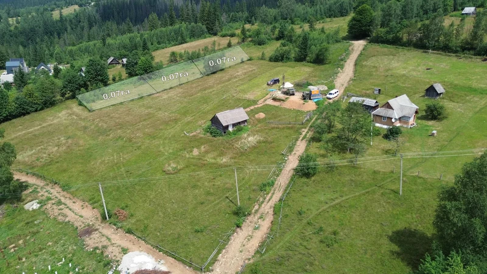 Ділянка 21 соток, Микуличин: видова, світло, будівництво