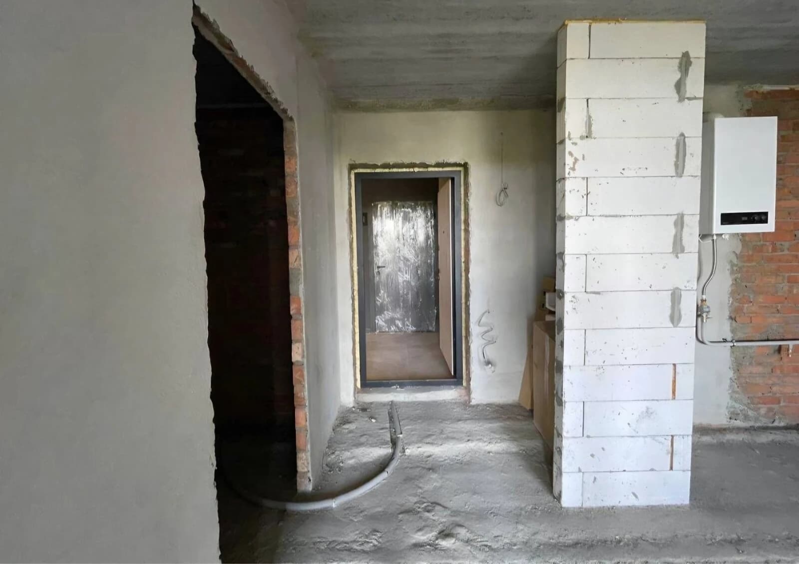 1-кімнатна квартира, Замостянський: здача в 2027, чорнова штукатурка - фото 3
