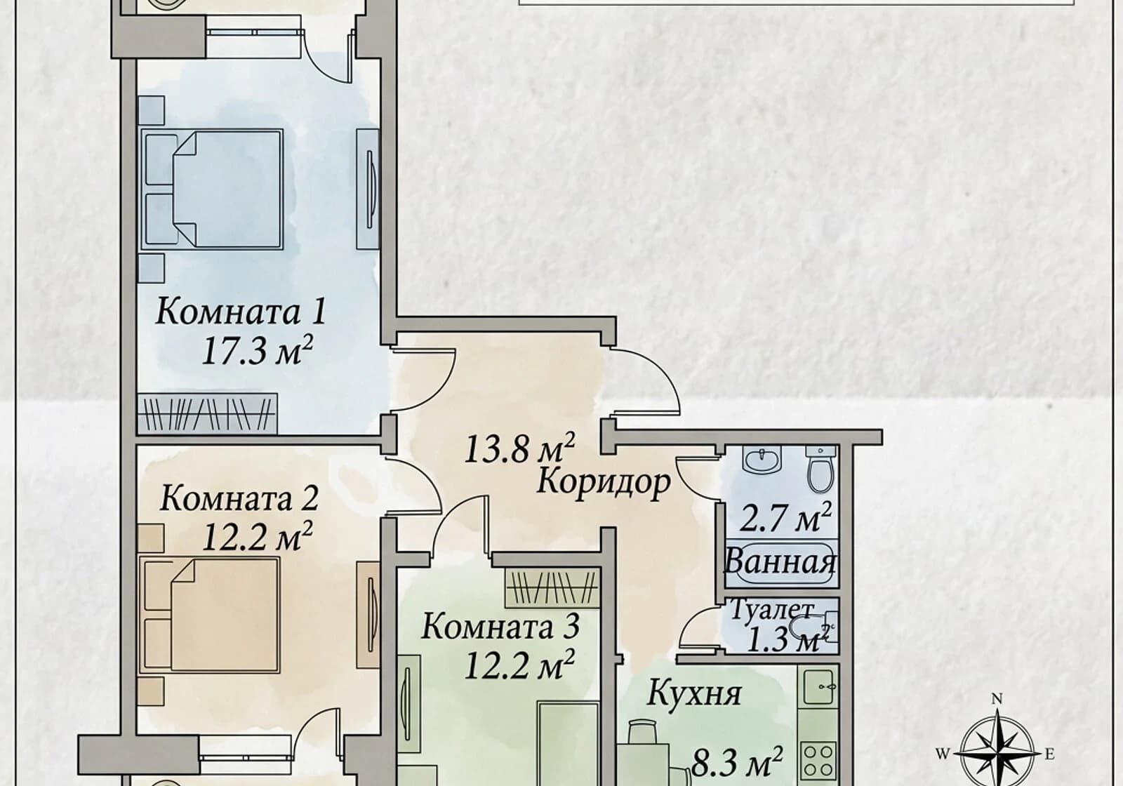 3-кімнатна квартира, Оболонь: метро Героїв Дніпра - фото 2