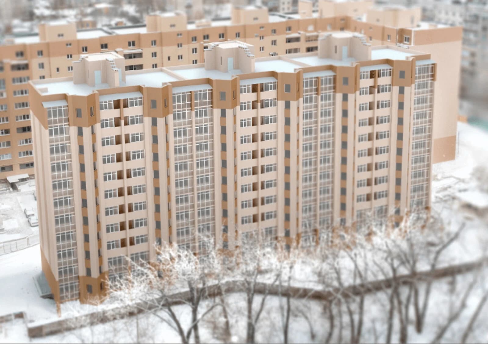 2-кімнатна квартира, Зарічний: новий фонд, без оздоблення, 2021 року - фото 1