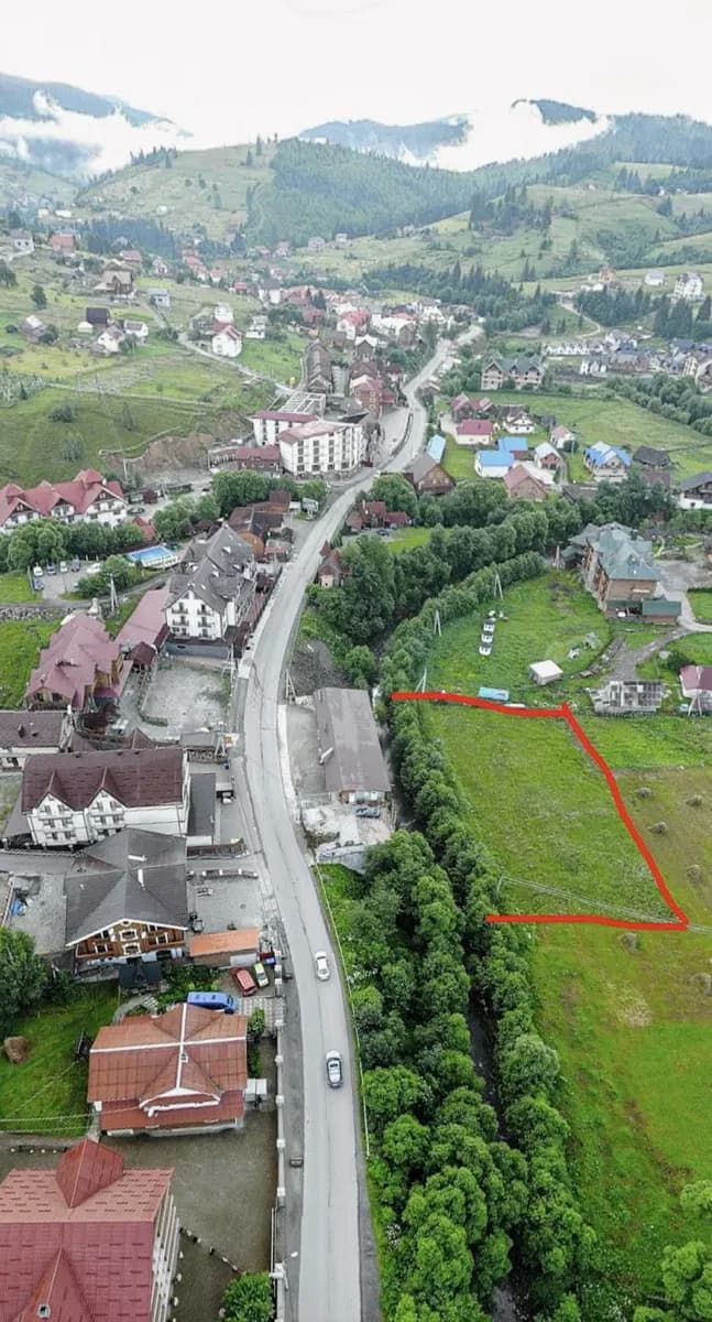 Ділянка 22 соток, Поляниця (Буковель): під забудову, фасадна - фото 4