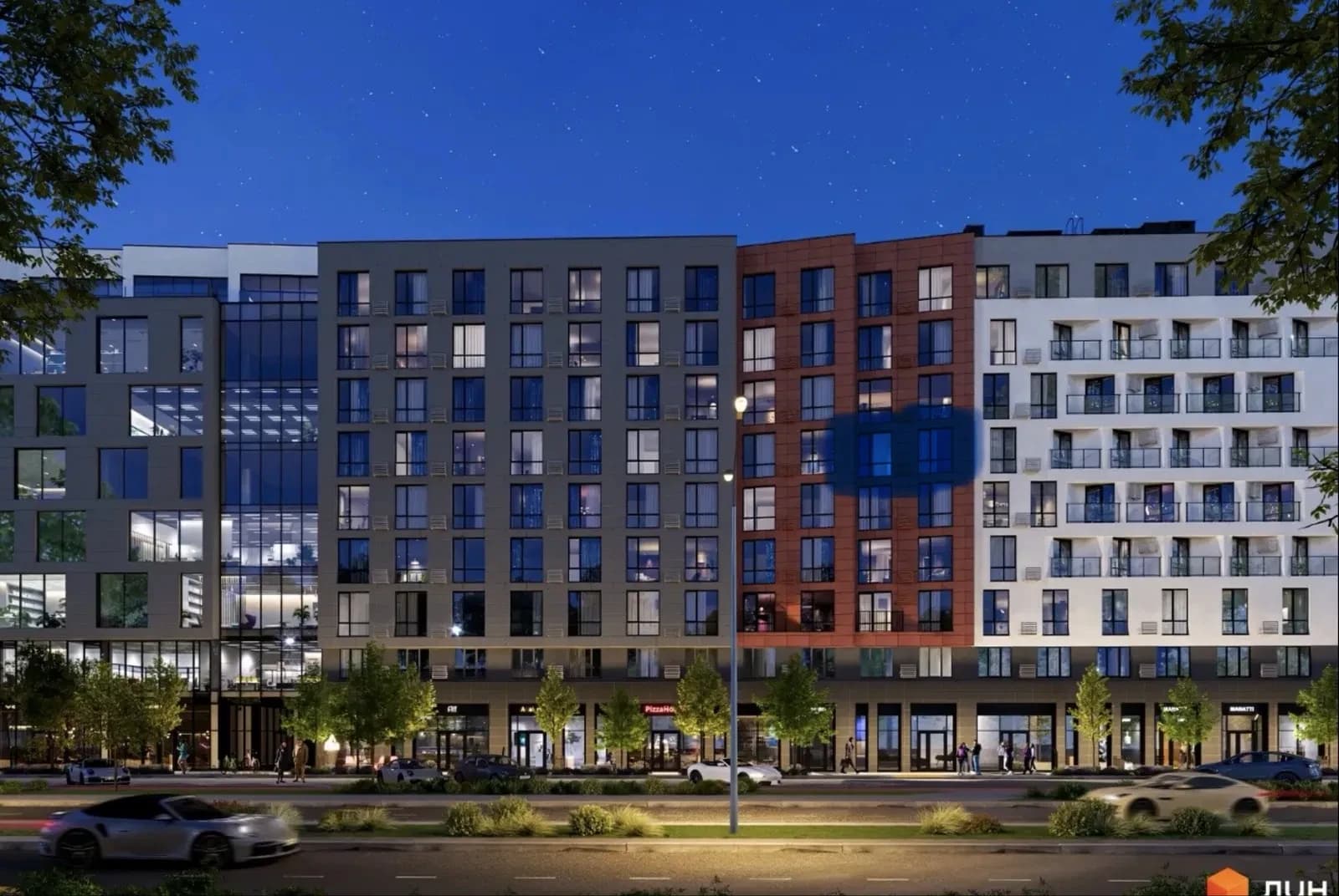 Апартаменти у ЖК Mill Town: вид на Чорновола, 2 французькі балкончики - фото 2