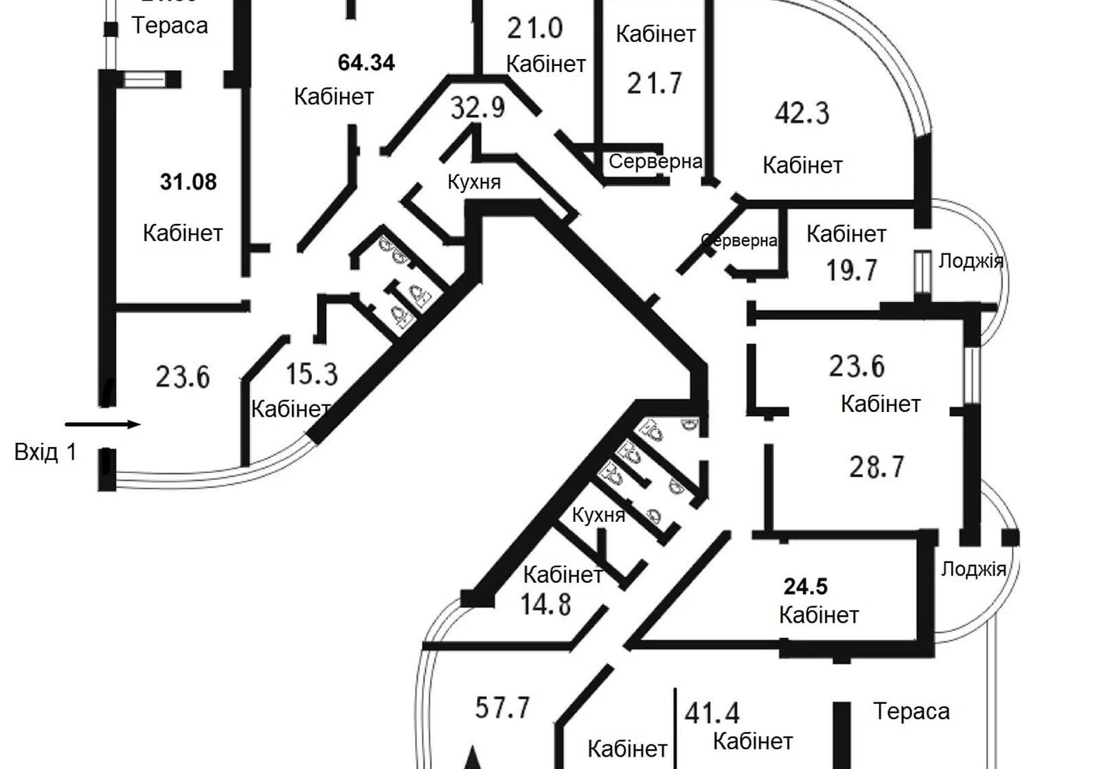 Офіс, Печерськ: дизайнерський ремонт, тераса, укриття в будинку - фото 4