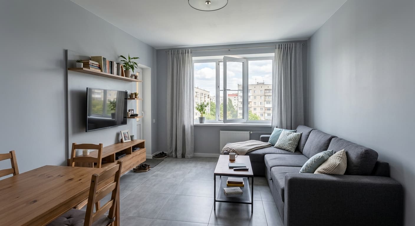 Простора квартира 73 м² в оренду в серці Харкова