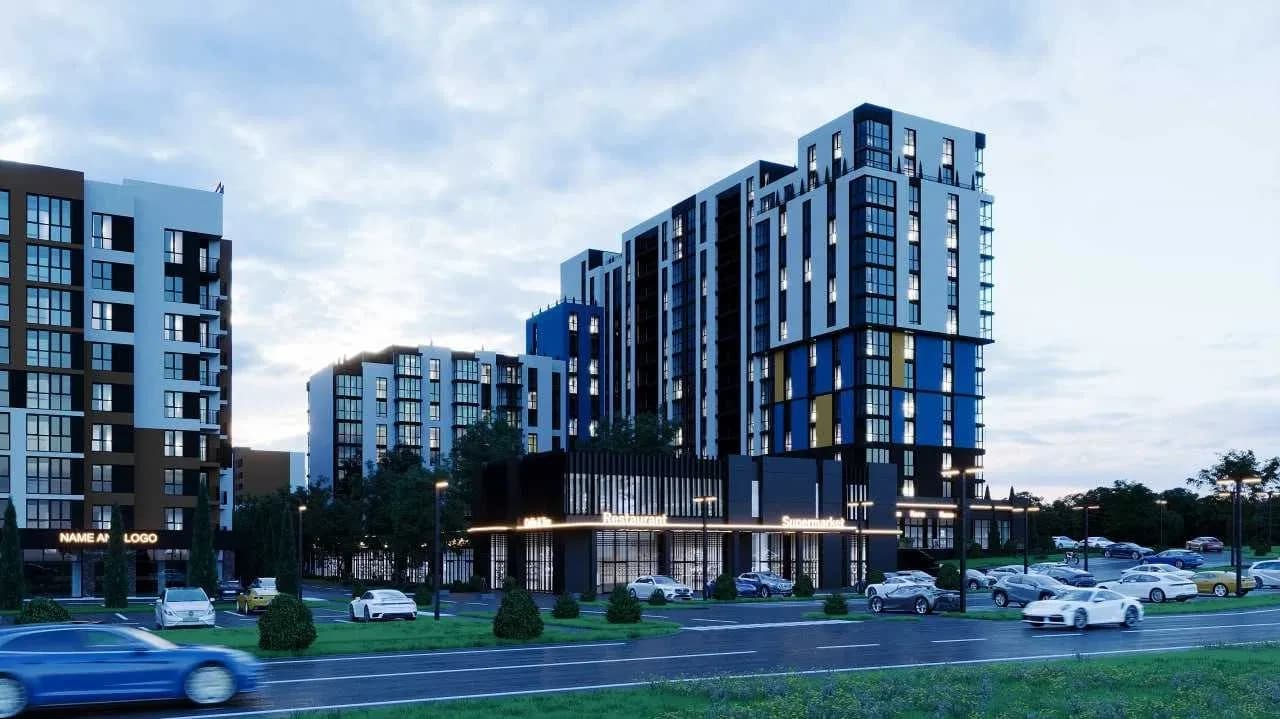 2-кімнатна квартира у ЖК Prime Tower: внесок від 40%, панорамні вікна - фото 1