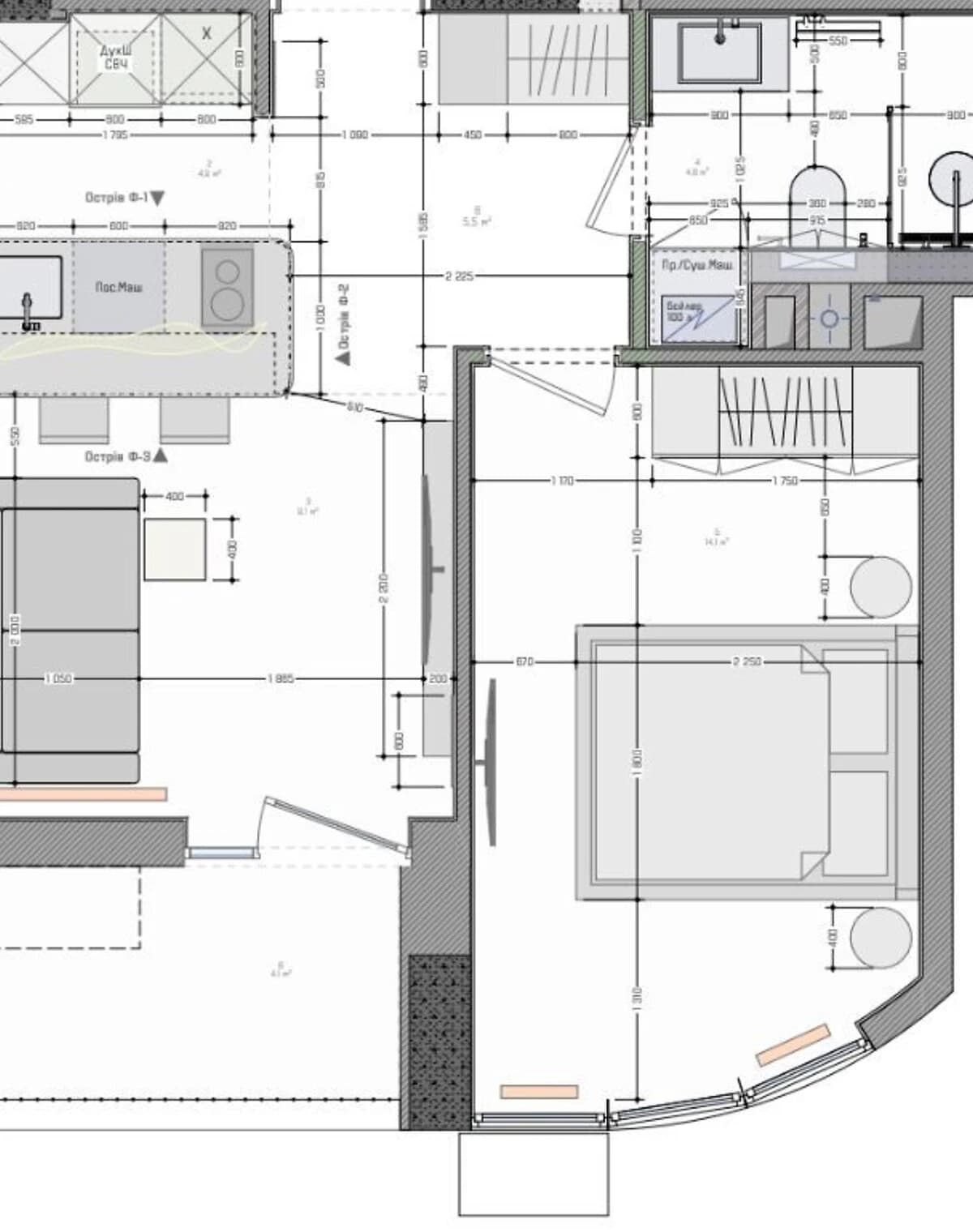 1-кімнатна квартира, Теремки-1: дизайнерський ремонт, тераса - фото 2
