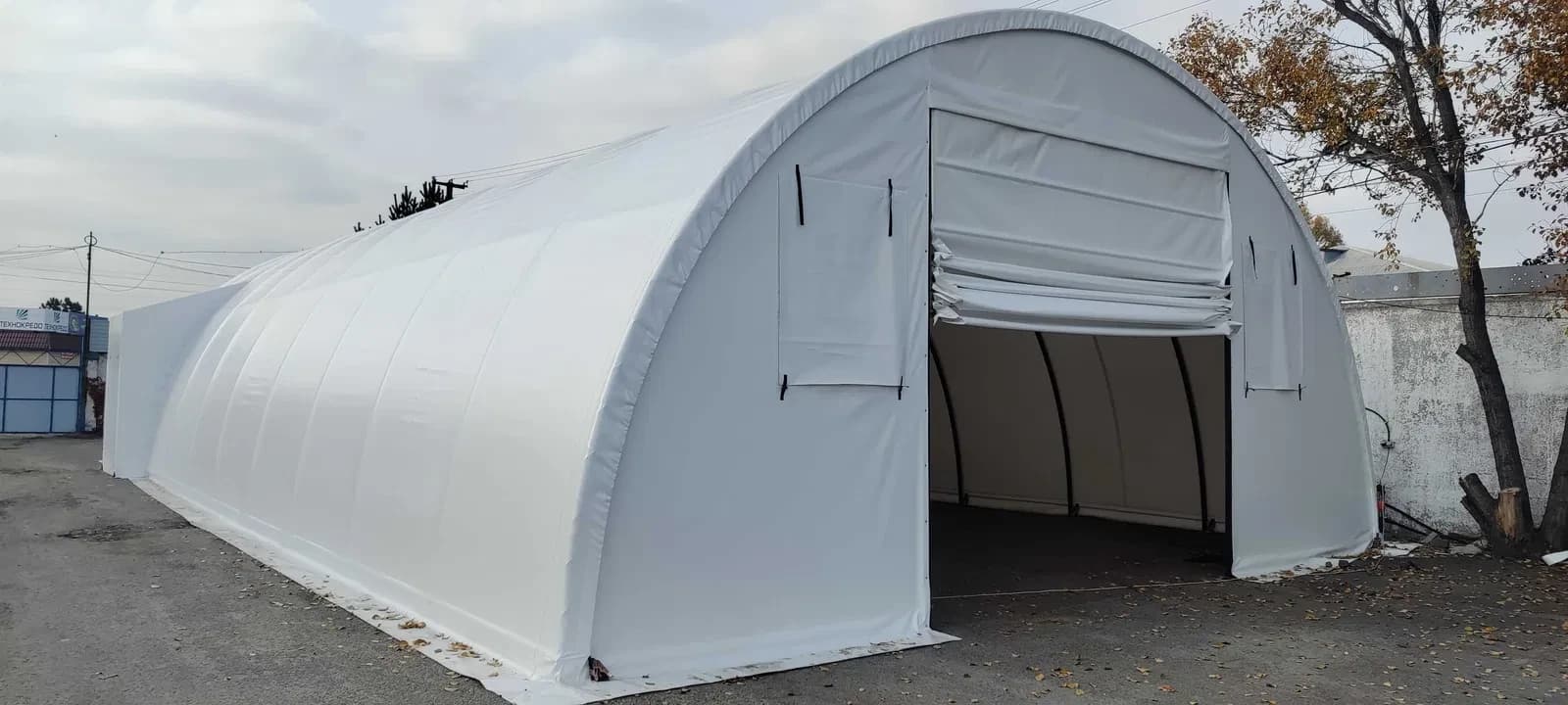 Тентовий ангар, Франківський: монтаж без спецтехніки, мобільне приміщення - фото 1