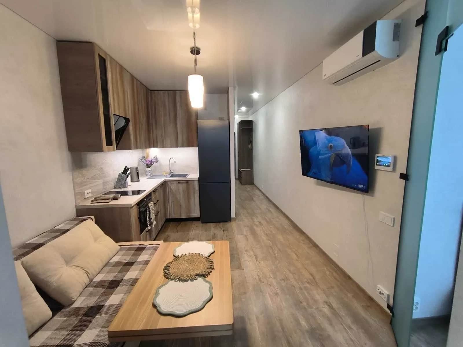1-кімнатна квартира у ЖК Parus city: перша здача, кухня-вітальня - фото 2