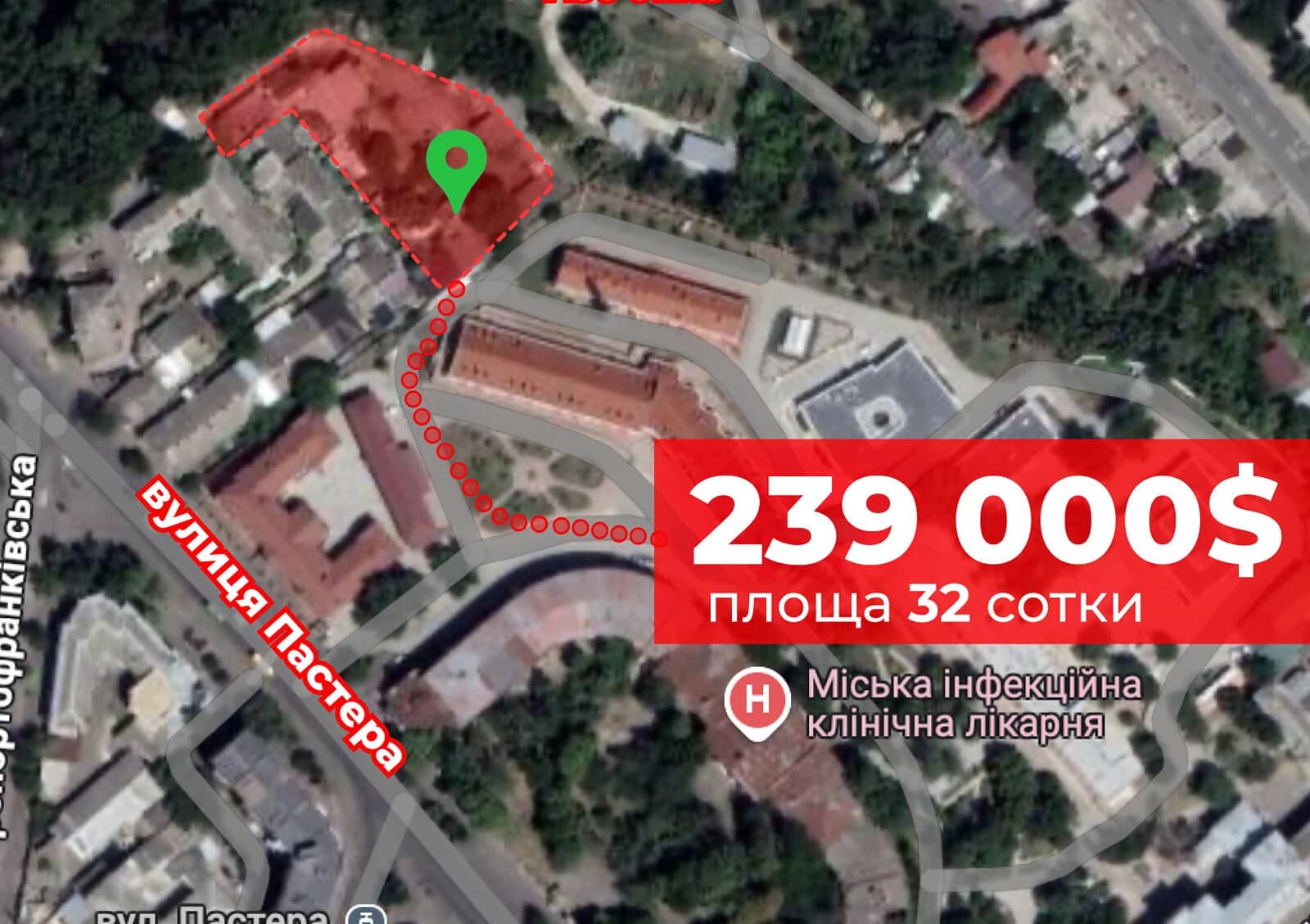 Ділянка 32 соток, Приморський: під житлову забудову, газ та електрика - фото 1