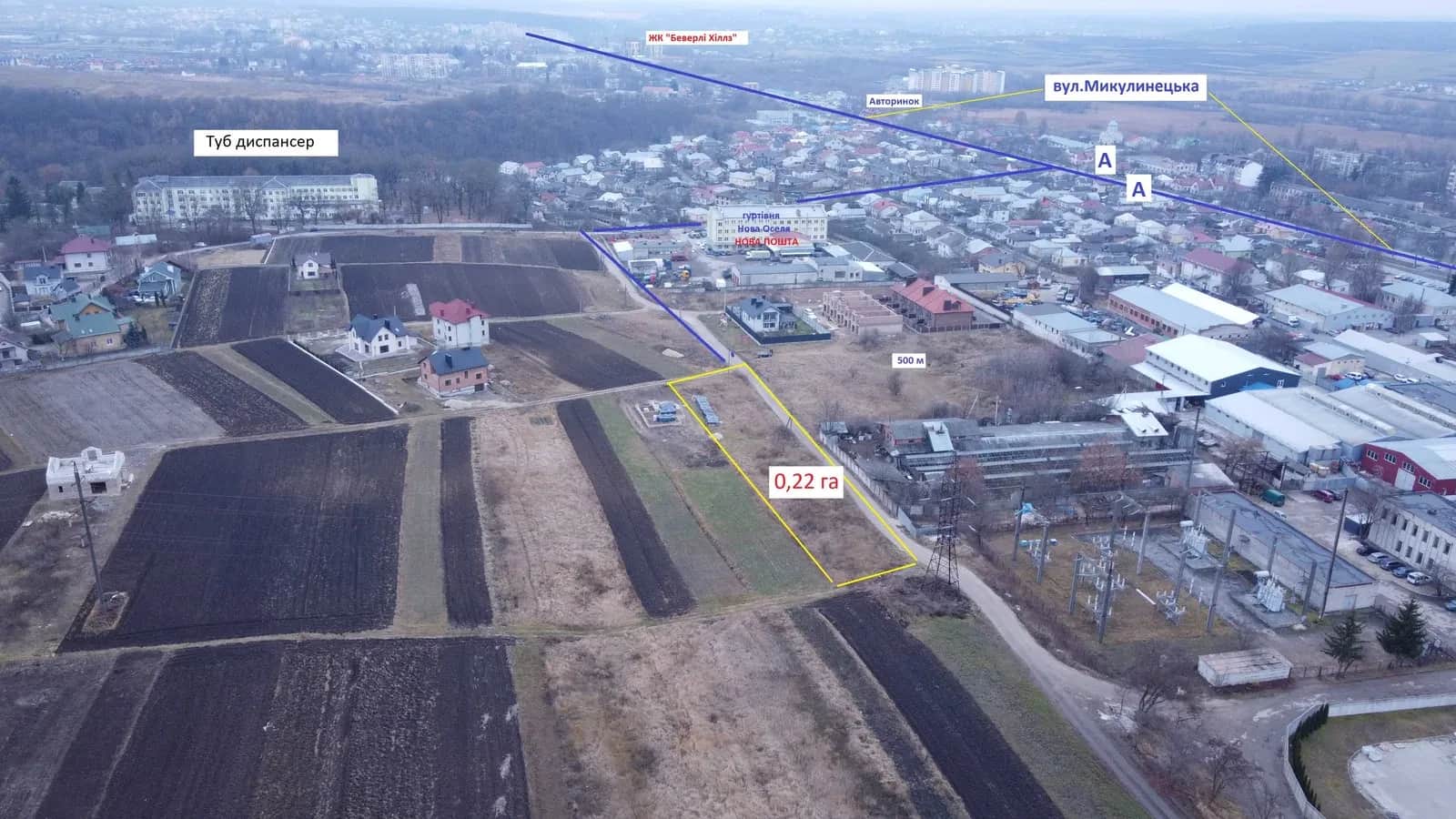 Ділянка 0.22 соток, Тернопіль: кутова, 500 м до Об’їзної - фото 2