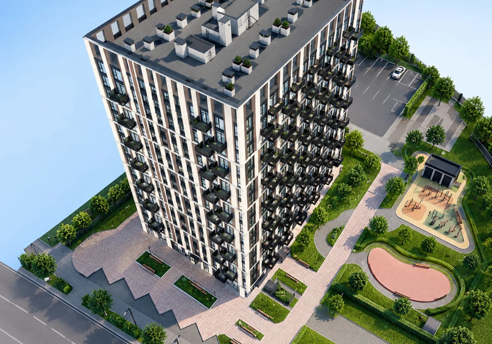 1-кімнатна квартира, Центр: кухня-студія, здача в 2027 - фото 1