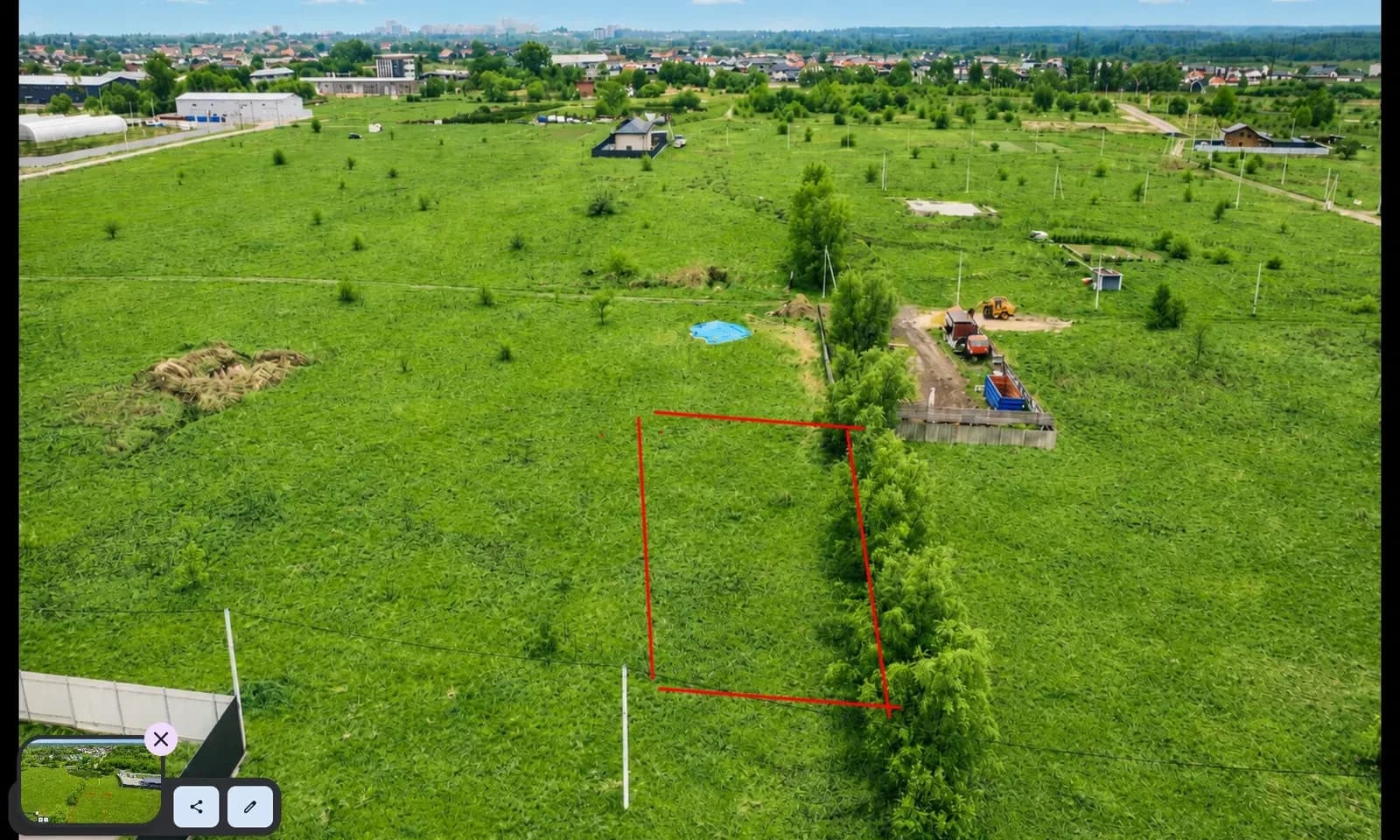 Ділянка 10 соток, Нові Петрівці: кутова, метро Героїв Дніпра 15 км - фото 3