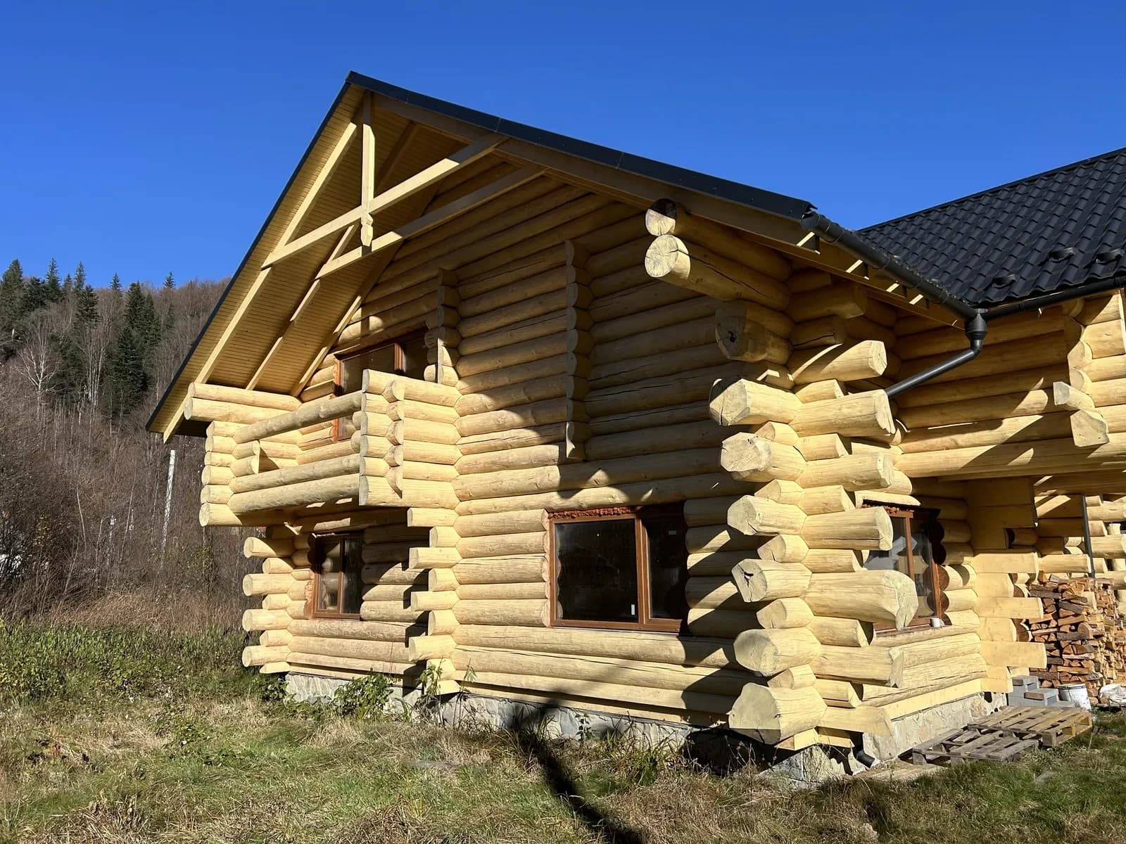 Шале, Микуличин: дикий зруб, Буковель 19 км - фото 3