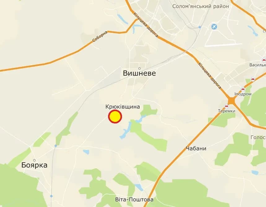 Ділянка 530 соток, Тарасівка: фасад Київ-Тарасівка, комунікації - фото 1