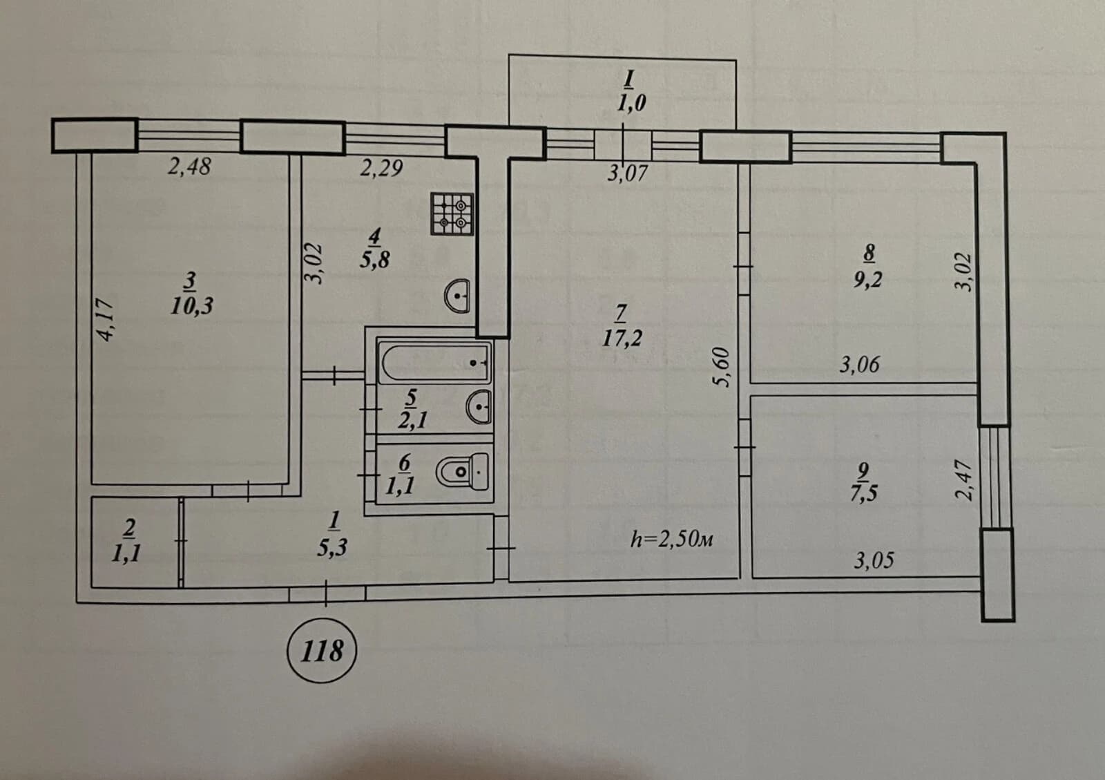 4-кімнатна квартира, Тернівський: вода й опалення без світла, торг - фото 1