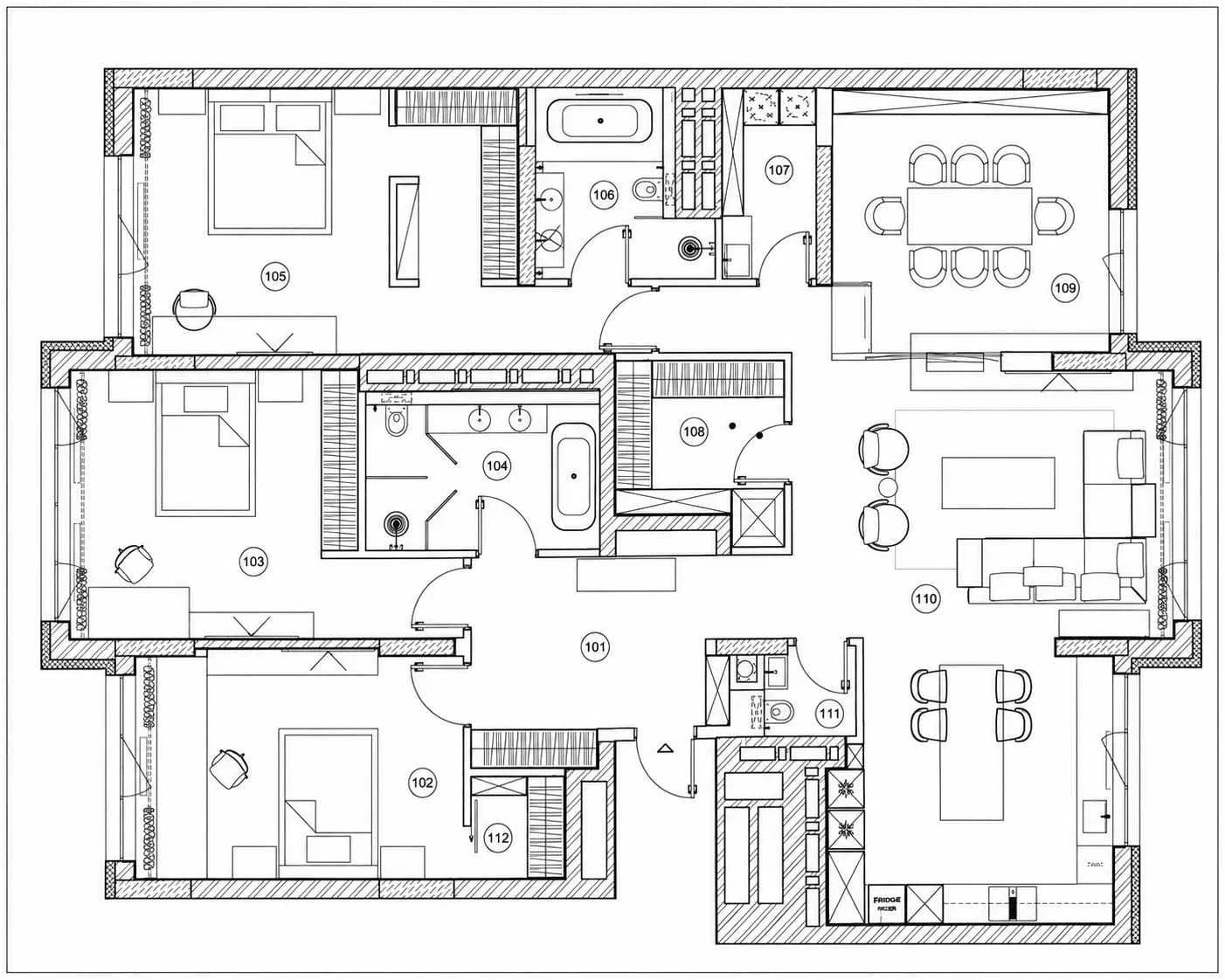 5-кімнатна квартира у ЖК Obolon Residences: без ремонту, метро Мінська 2 хв - фото 2