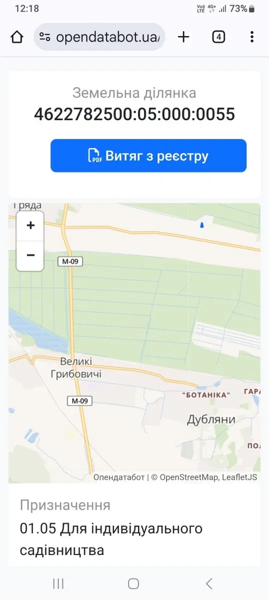 Ділянка 12 соток, Дубляни: під садівництво, правильна форма - фото 3