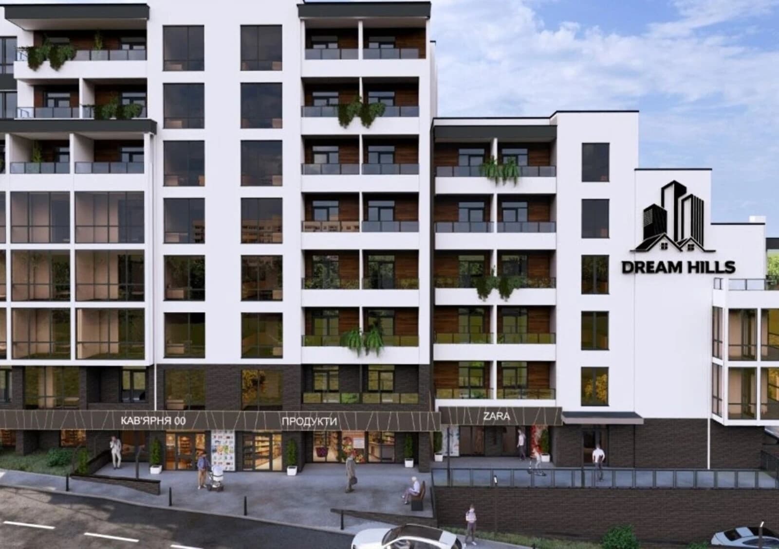 3-кімнатна квартира, Дендропарковий: здача в 2027, тераси - фото 1
