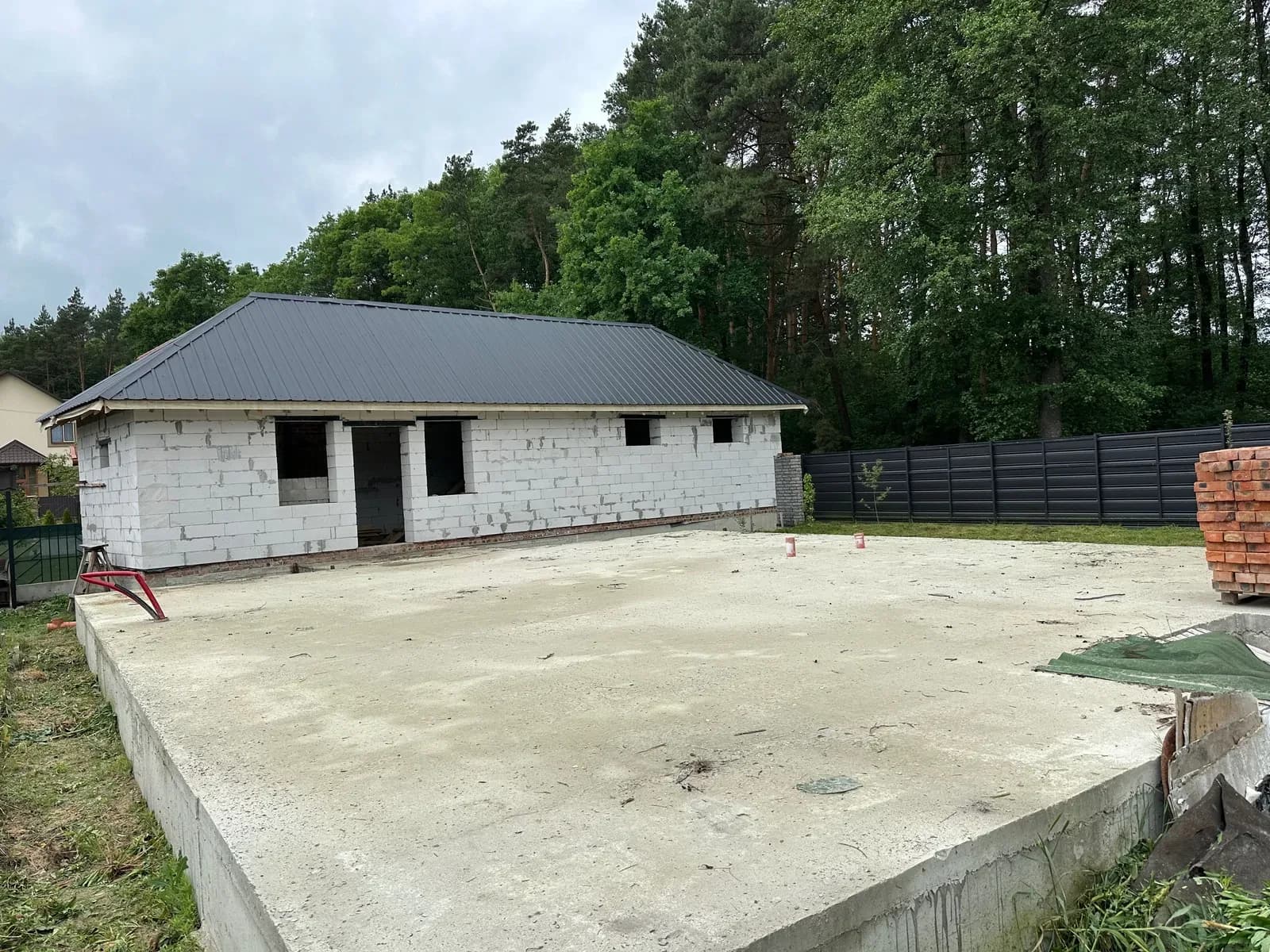 Ділянка 6 соток, Жабка: будинок і монолітний фундамент 112 м² - фото 1