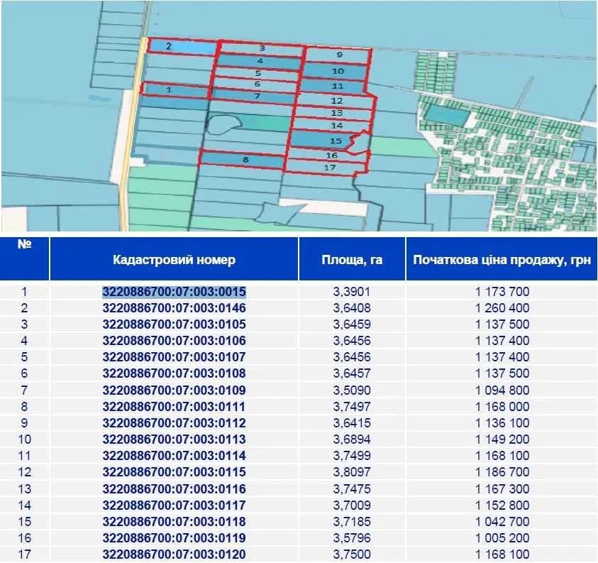 Ділянка 374 соток, Сеньківка: ОСГ, оренда до 2029 року - фото 4