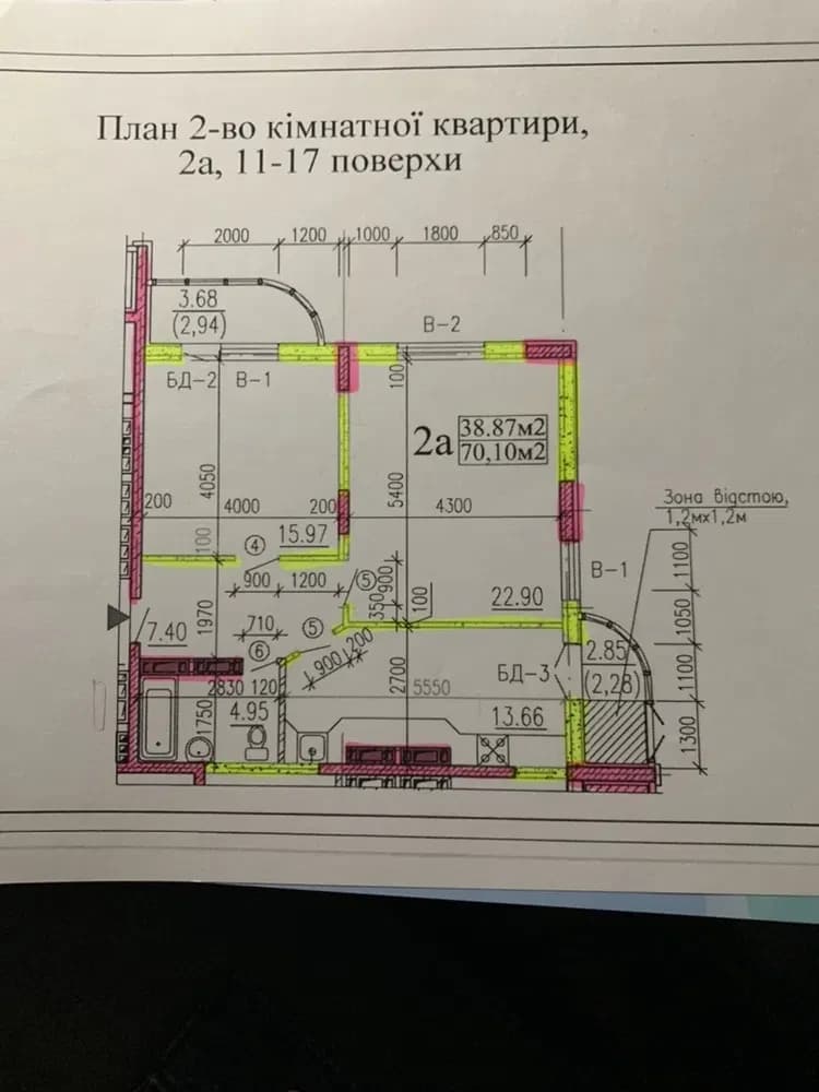 2-кімнатна квартира, Центр: панорамні вікна, вид із вікон, єОселя - фото 2