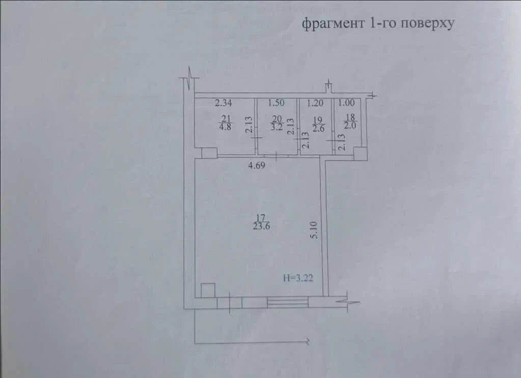 Приміщення у ЖК Меридиан: фасадне, окремий вхід, 12-та секція - фото 4